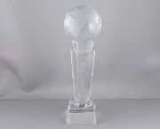 精品80#球八角柱水晶獎杯