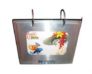 2007年精品三角金屬臺歷