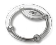 銀色圓形廣告人體秤