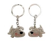 狗寶寶情侶鑰匙扣