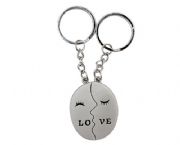 對臉情侶鑰匙扣