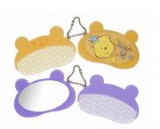 小熊頭帶梳單面鏡