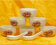 12頭高白瓷餐具