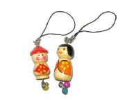 日本娃娃情侶手機(jī)掛件