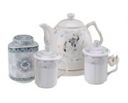 水盛牌陶瓷電熱水壺套裝