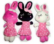 愛心兔毛絨手機(jī)掛件