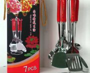 紅瓷廚具七件組(福虎凌云圖案)