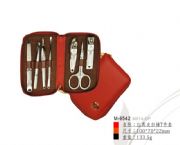 紅真皮掃鉻7件套