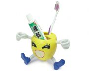 卡哇伊檸檬公仔牙刷架