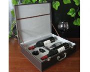 高檔醒酒器雙支酒箱四件套