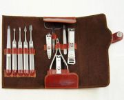 高檔紅棕典雅修甲套裝